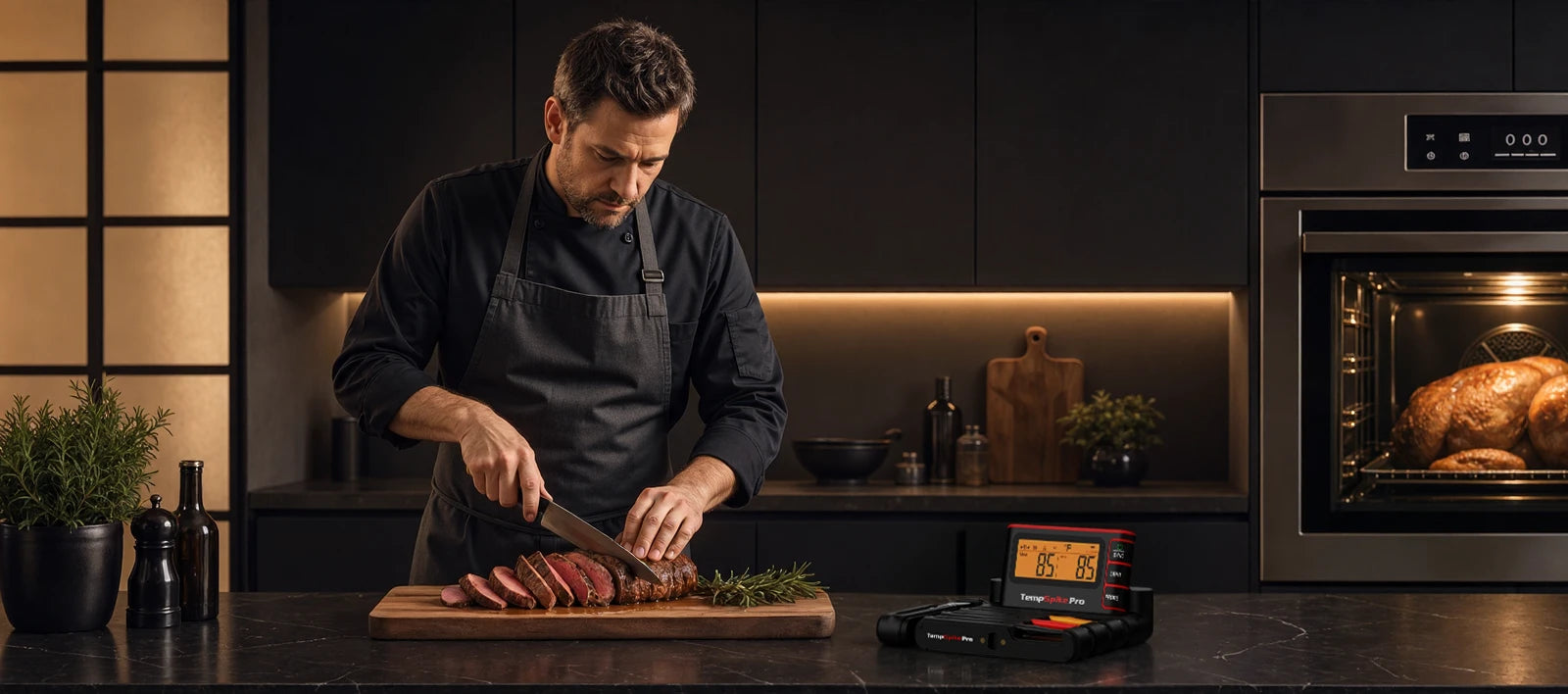 TempPro Wireless Meat Thermometer, Digital Hygrometer