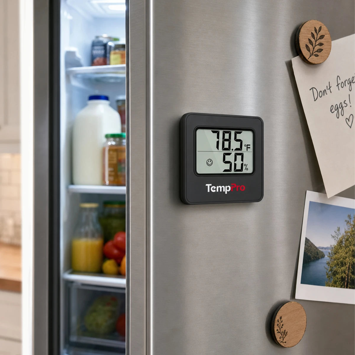 TempPro TP157 Thermomètre et hygromètre d'intérieur — ±1,1°C/±2% HR, rafraîchissement 10s