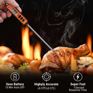 TempPro TempSwift CORE TP01A Instant-Read Meat Thermometer — 1-Second Read, 5.3" Long Probe