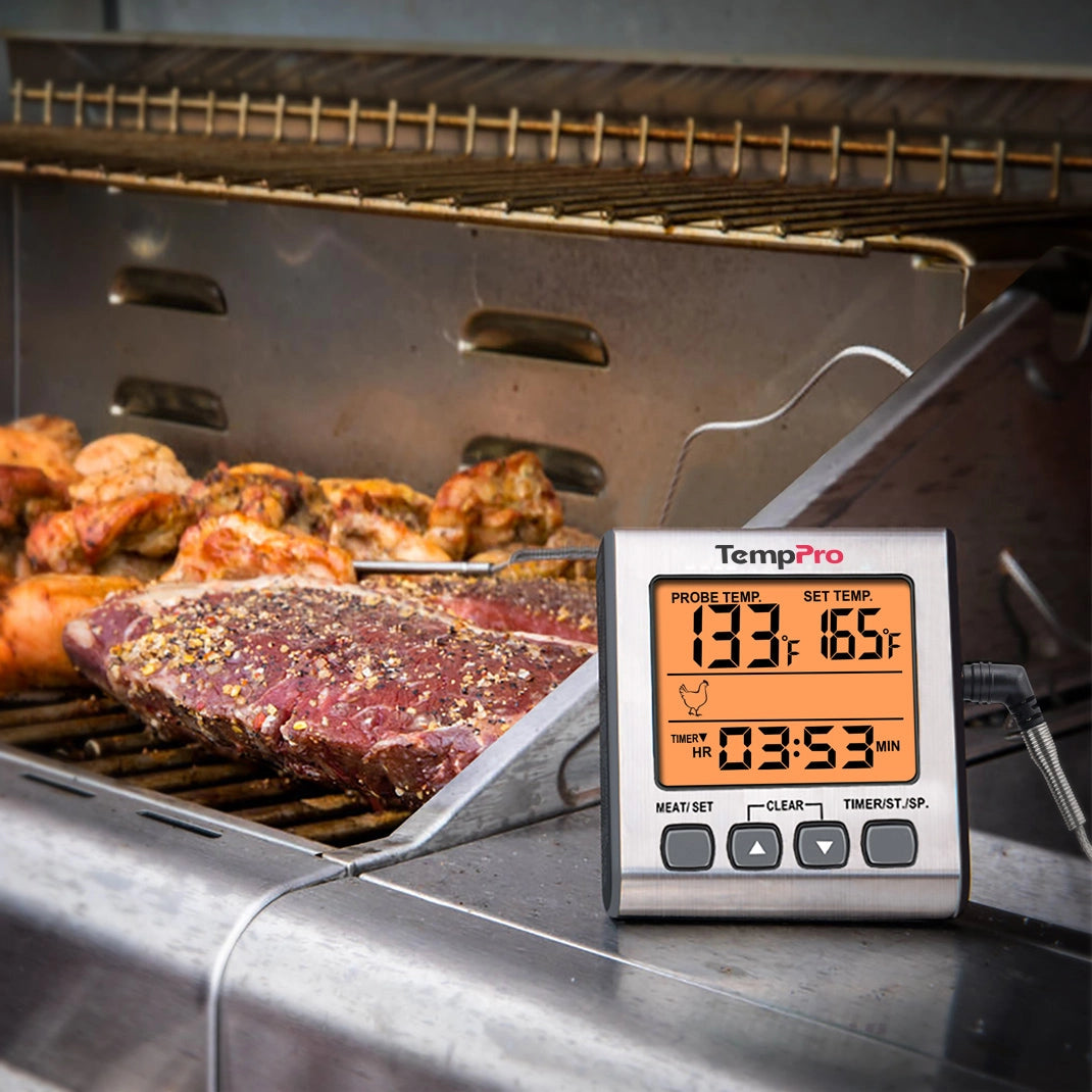 Thermomètre à viande à sonde filaire TempPro TP16S — Sonde adaptée au four avec alarme intelligente