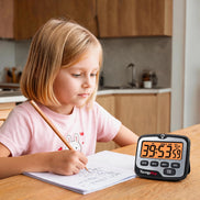 TempPro TM01 Digital Kitchen Timer — Long 99h Countdown, Clear LCD