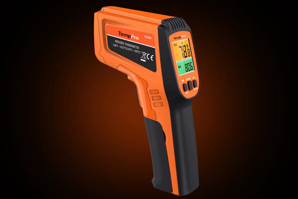 TempPro TempScan PLUS TP450 Dual-Laser Infrared Thermometer — 0.5s Response, 16:1 D:S