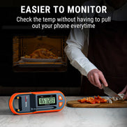 Thermomètre à viande intelligent sans fil TempPro TempSpike Plus TP971 — Véritablement sans fil, Bluetooth longue portée