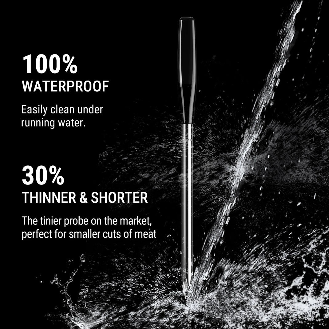 Thermomètre à viande intelligent sans fil TempPro TempSpike Plus TP971 — Véritablement sans fil, Bluetooth longue portée