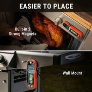 Thermomètre à viande intelligent sans fil TempPro TempSpike Plus TP971 — Véritablement sans fil, Bluetooth longue portée