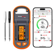TempPro Twin TempSpike Plus TP972 Smart Wireless Meat Thermometer — Dual Probe, Long-Range Bluetooth