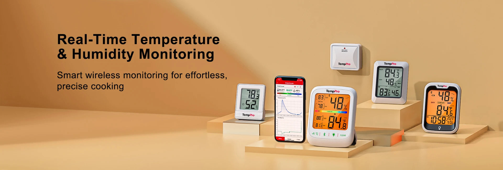 temppro Hygrometer Thermometers collection page banner pc