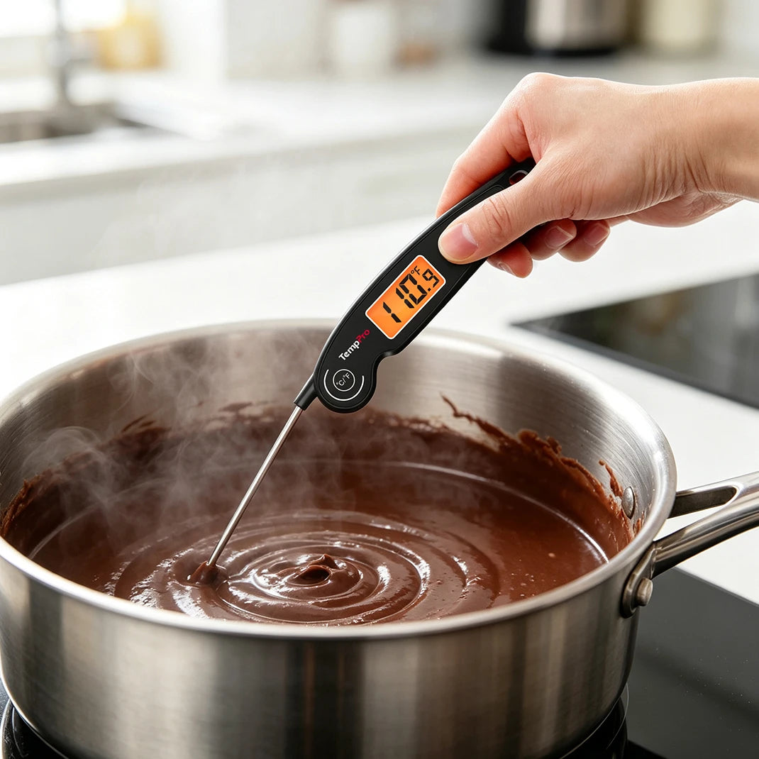 TempPro TP605 Instant-Read Meat Thermometer — Digital, Fast Read, Foldable Probe