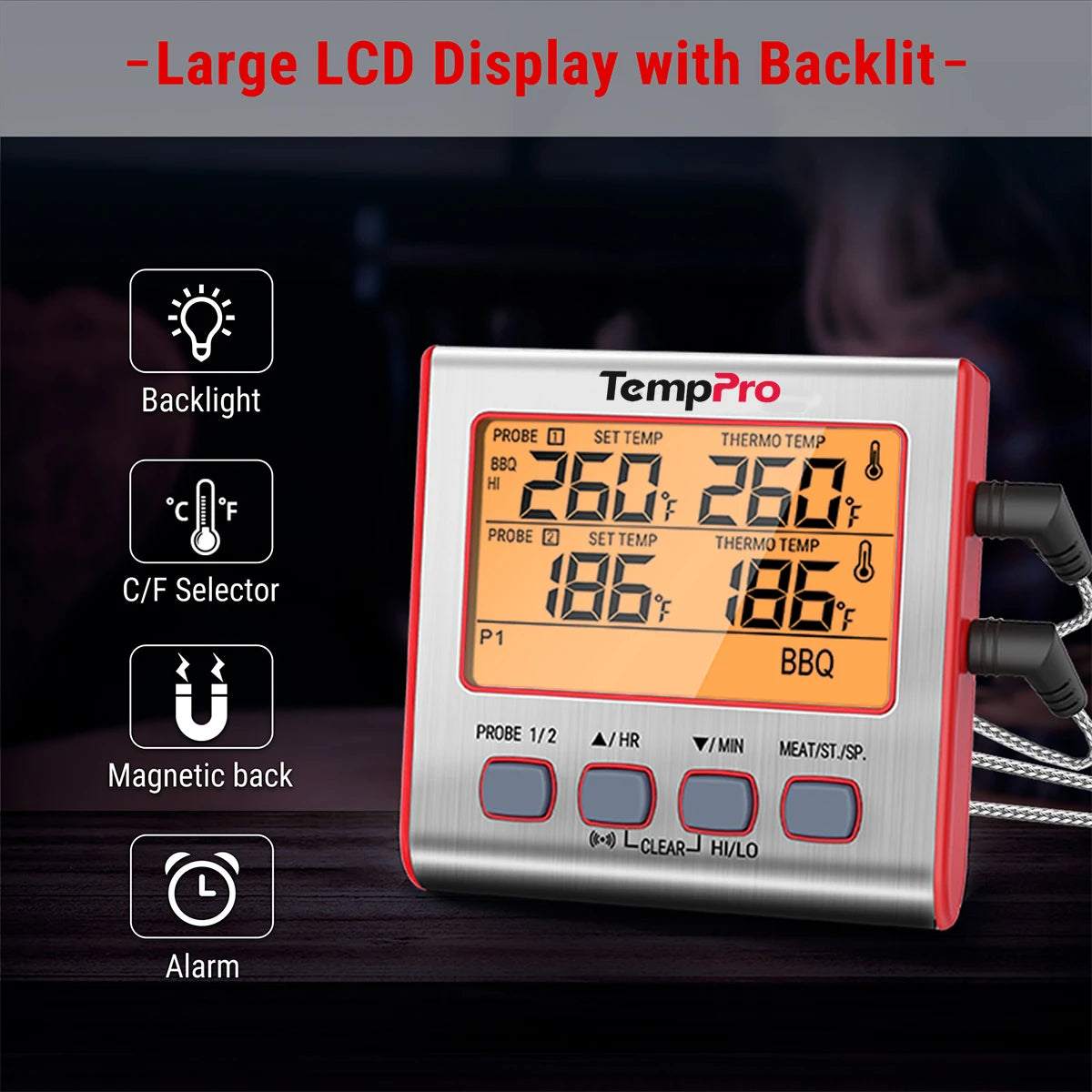 temppro Leave-In Meat Thermometers TP17W main 2