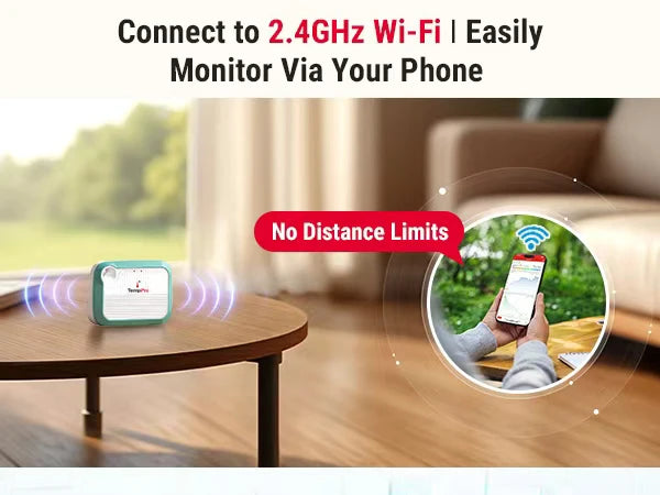 TempPro TP371 WiFi Hygrometer & Thermometer — Wi-Fi connection, Longer Battery
