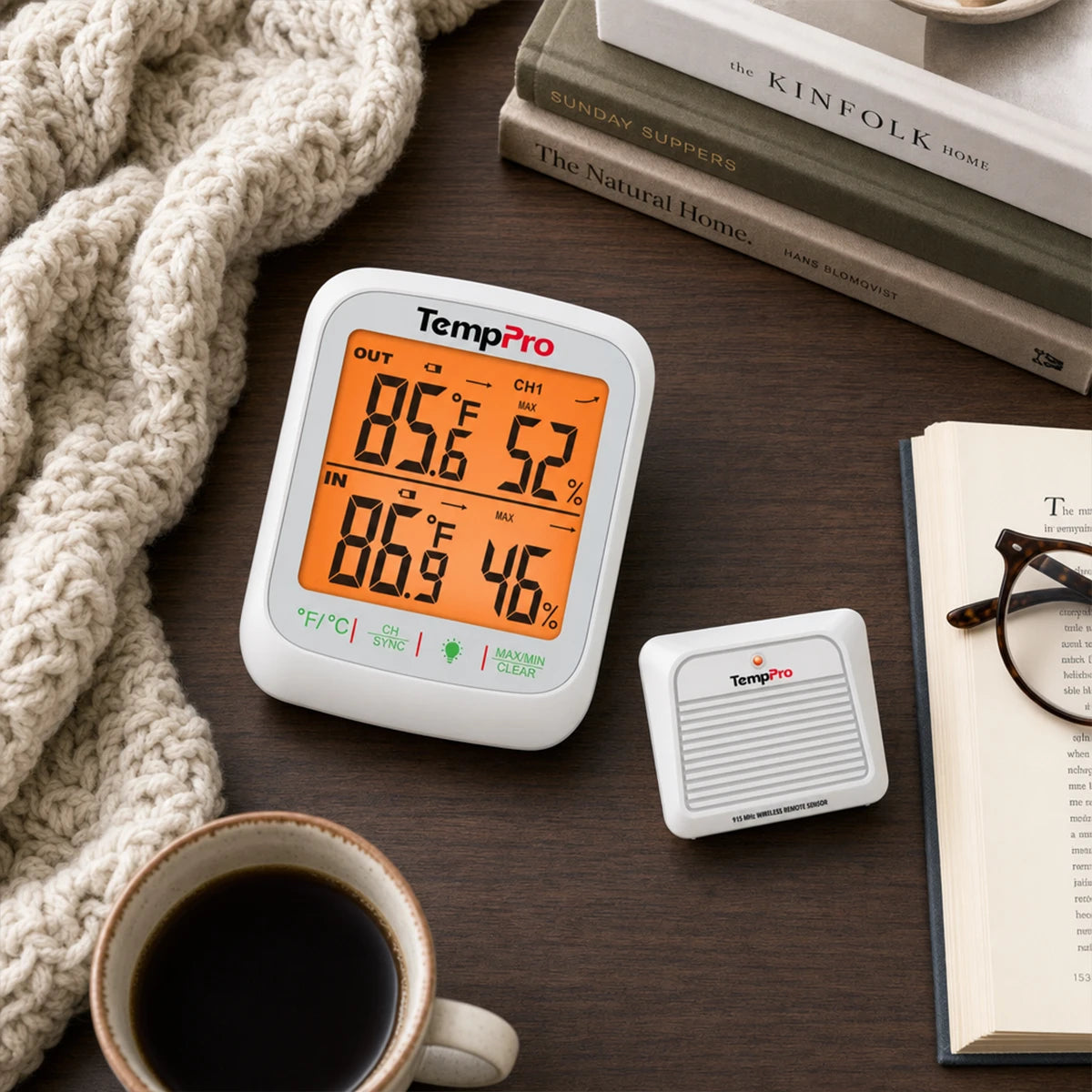 temppro Wireless Indoor Outdoor Thermometers tp260b 1