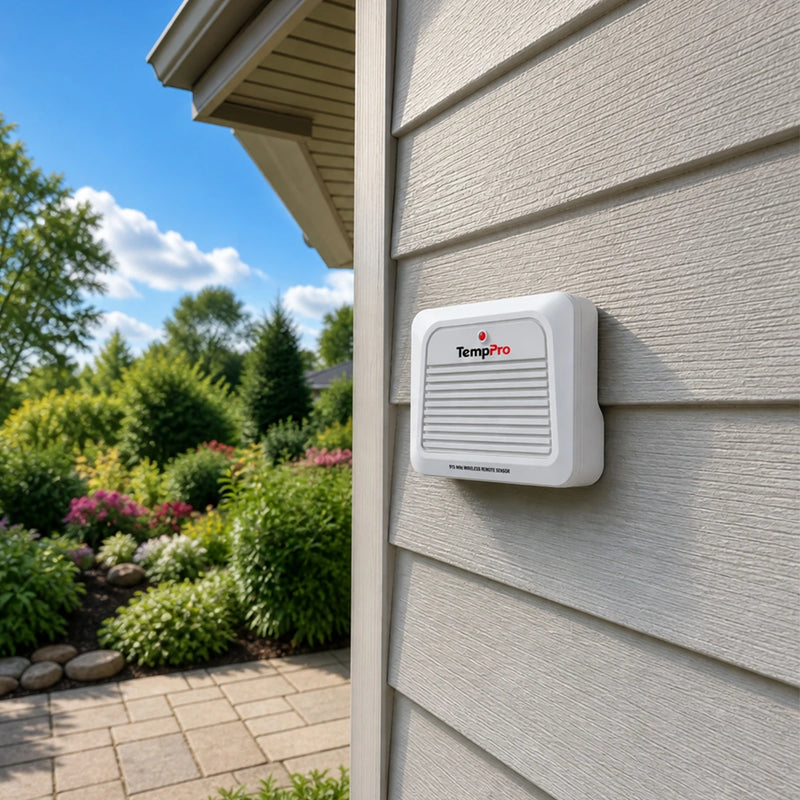 TempPro TP260B Wireless Indoor Outdoor Thermometer & Hygrometer — 1,000ft Range, 3.1