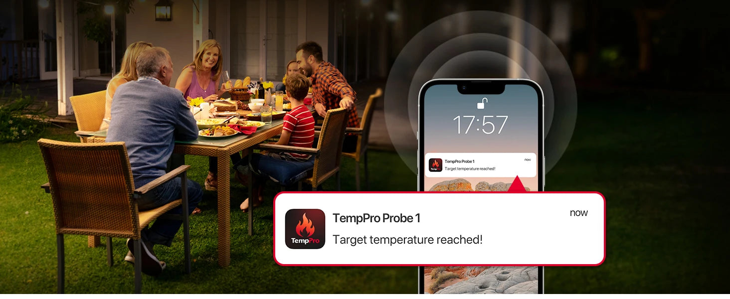 Thermomètre à viande sans fil Bluetooth TP920