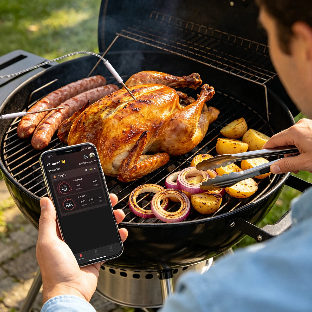 Thermomètre à viande sans fil Bluetooth TP920