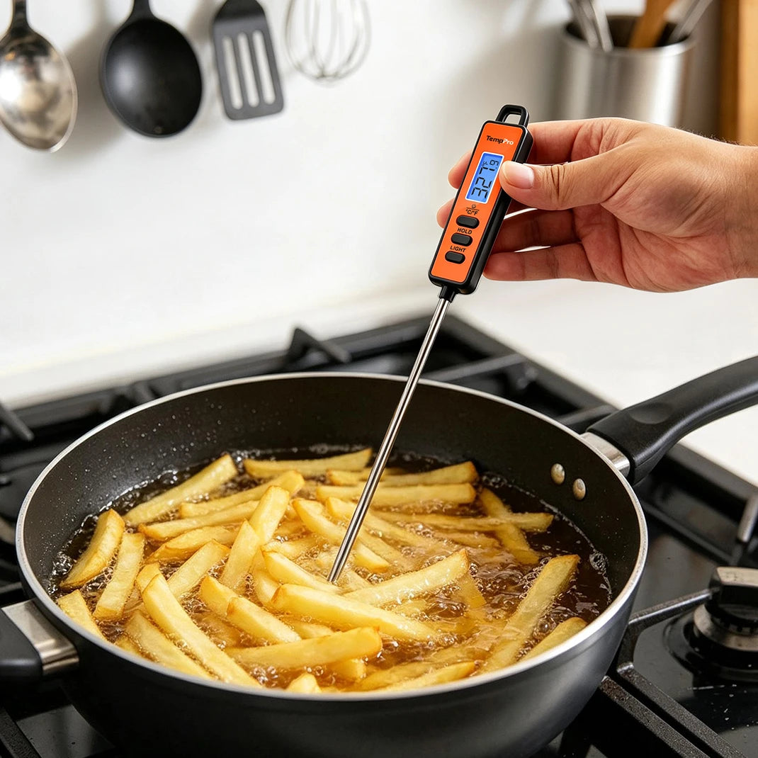 TempPro TempSwift CORE TP01A Instant-Read Meat Thermometer — 1-Second Read, 5.3" Long Probe