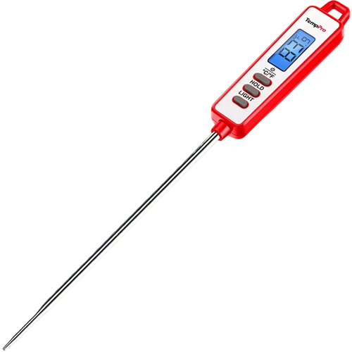 TempPro TP01AW Instant-Read Meat Thermometer—5.3" Long Probe, White · Store Edition