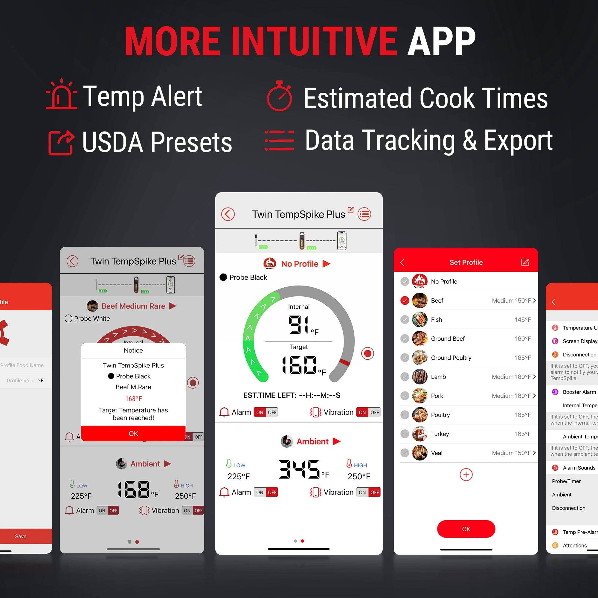 TempPro Twin TempSpike Plus TP972 Smart Wireless Meat Thermometer — Dual Probe, Long-Range Bluetooth
