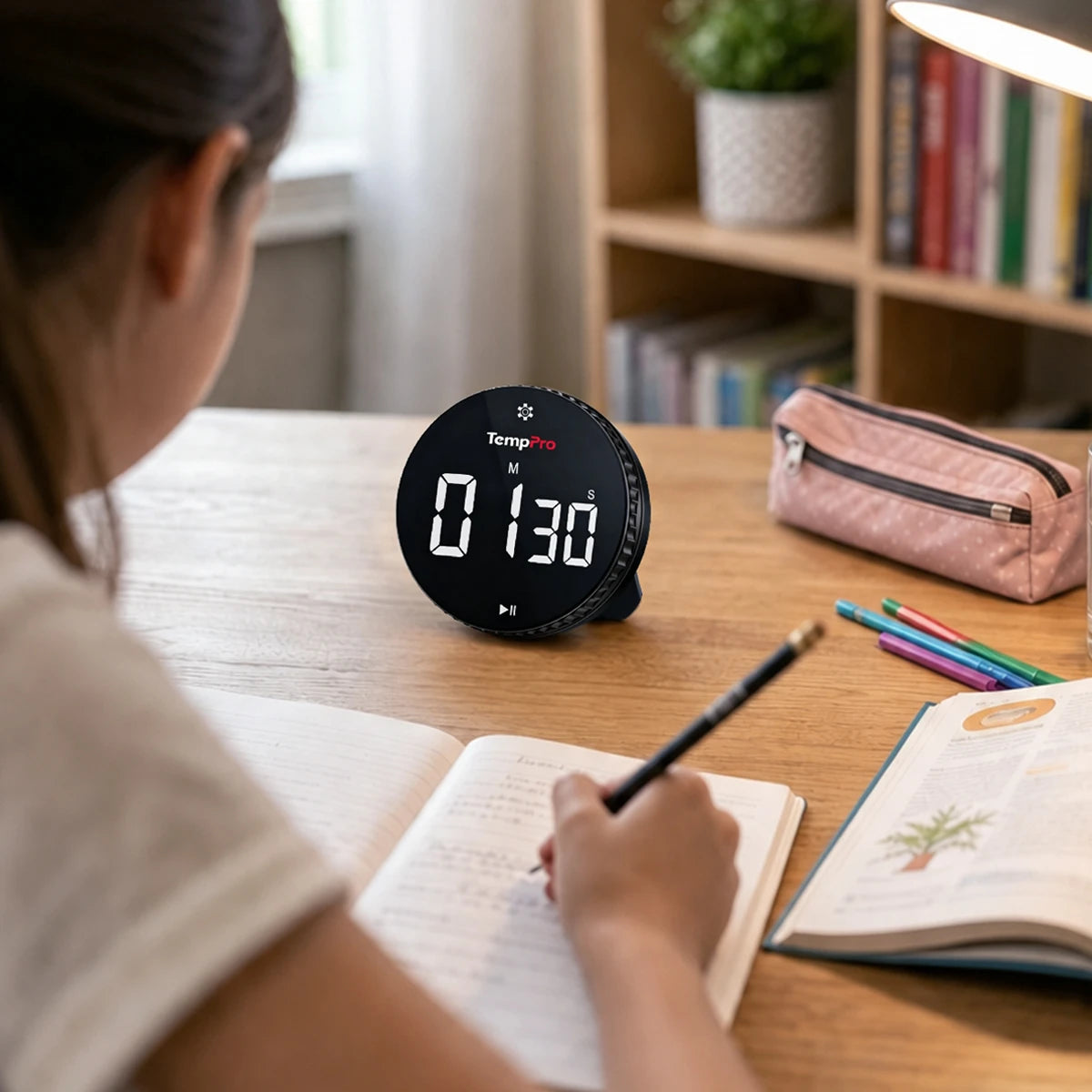 TempPro TM04B Digital Kitchen Timer — One-Touch Control, 3.1