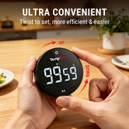 TempPro TM04B Digital Kitchen Timer - One-Touch Control, 3.1" LED