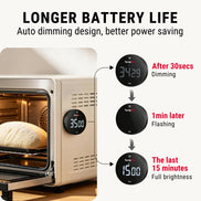 TempPro TM04B Digital Kitchen Timer - One-Touch Control, 3.1" LED