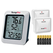 Termómetro e higrómetro inalámbrico para interior y exterior TempPro TempAir PLUS TP60B — 150 m de alcance, máximos/mínimos