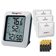 Termómetro e higrómetro inalámbrico para interior y exterior TempPro TempAir PLUS TP60B — 150 m de alcance, máximos/mínimos