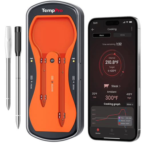 TempPro Twin TempSpike TP963 Smart Wireless Meat Thermometer — Dual Probe, Bluetooth
