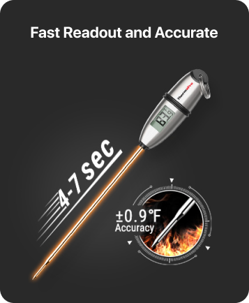 Thermomètres à viande à lecture instantanée TP02S, lot de 2