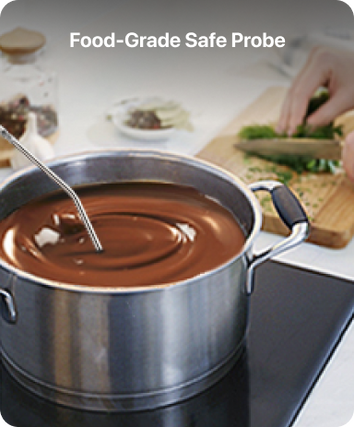 TempPro TempTrack CORE TP16 Leave-In Meat Thermometer — Oven & Grill Safe, Programmable Alarm