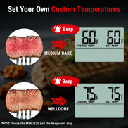 TempPro TempTrack CORE TP16 Leave-In Meat Thermometer — Oven & Grill Safe, Programmable Alarm