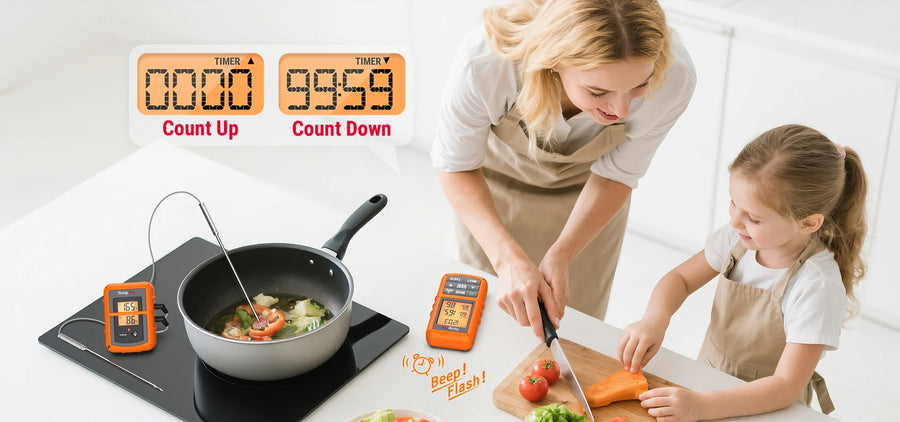 Thermomètre à viande sans fil TempPro TP20B + thermomètre à lecture instantanée TP03H — Lot économique