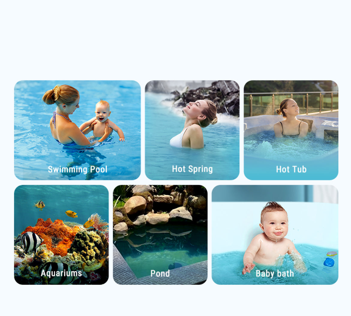 Thermomètre de piscine numérique sans fil ThermoPro TP211B de 152 m