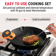 TempPro TP30 Infrared Thermometer Gun & TempPro TP01S Digital Instant-Read Meat Thermometer