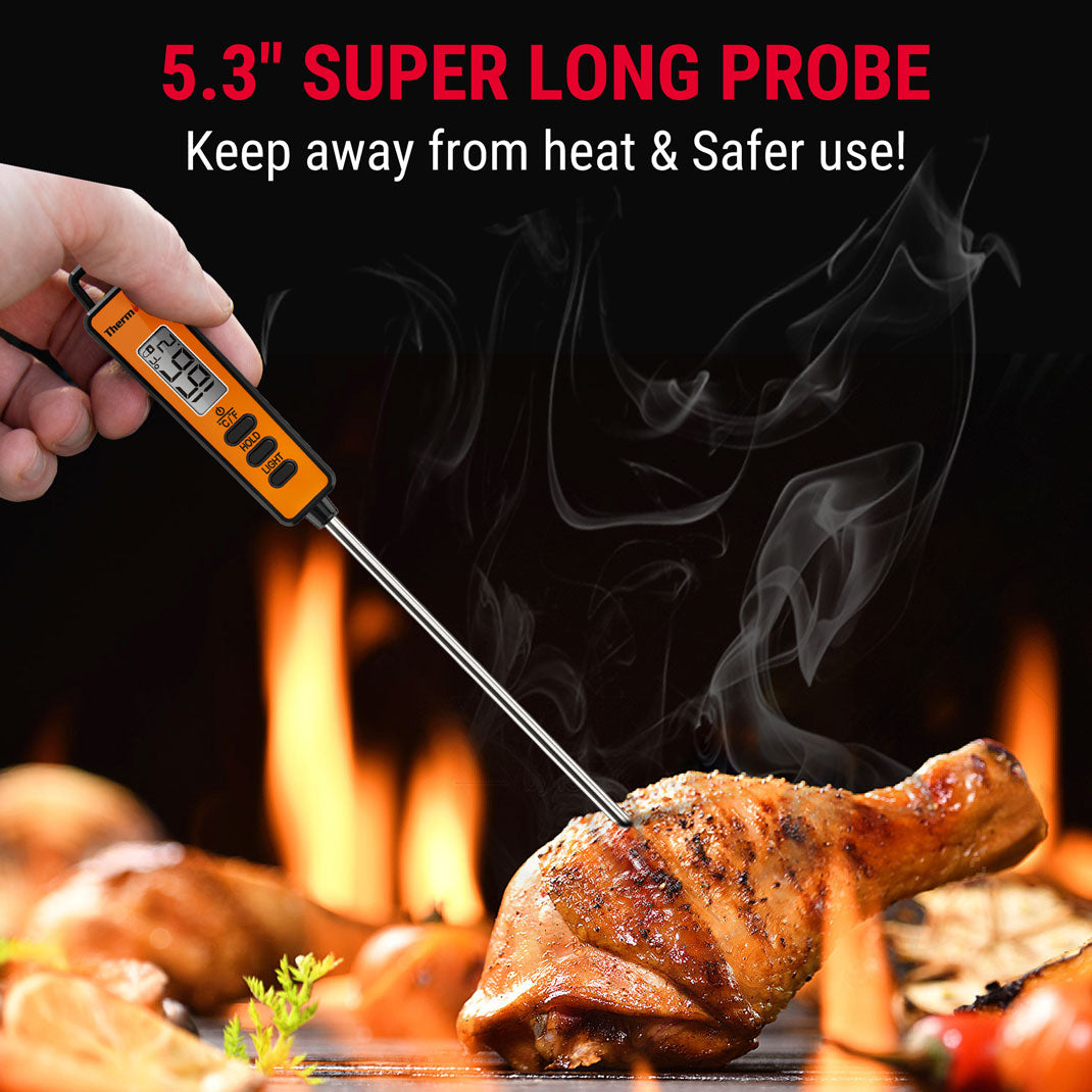 TempPro TP30 Infrared Thermometer Gun & TempPro TP01S Digital Instant-Read Meat Thermometer