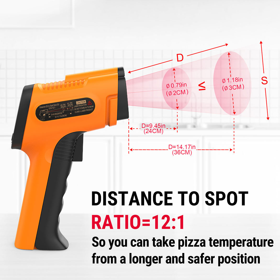 TempPro TP30 Infrared Thermometer Gun & TempPro TP01S Digital Instant-Read Meat Thermometer