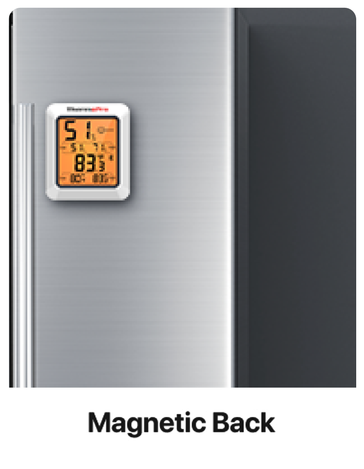 TP350 Lot de 2 thermomètres hygromètres Bluetooth pour la maison