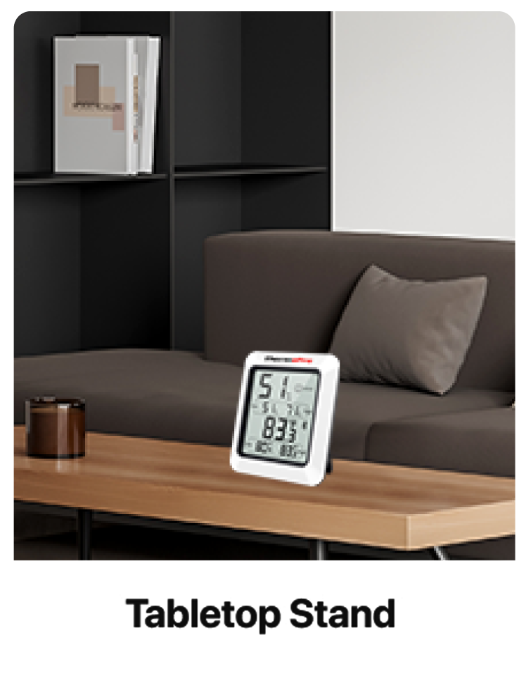 TP350 Lot de 2 thermomètres hygromètres Bluetooth pour la maison