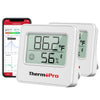 ThermoPro TP357 Lot de 2 thermomètres hygromètres Bluetooth d'intérieur