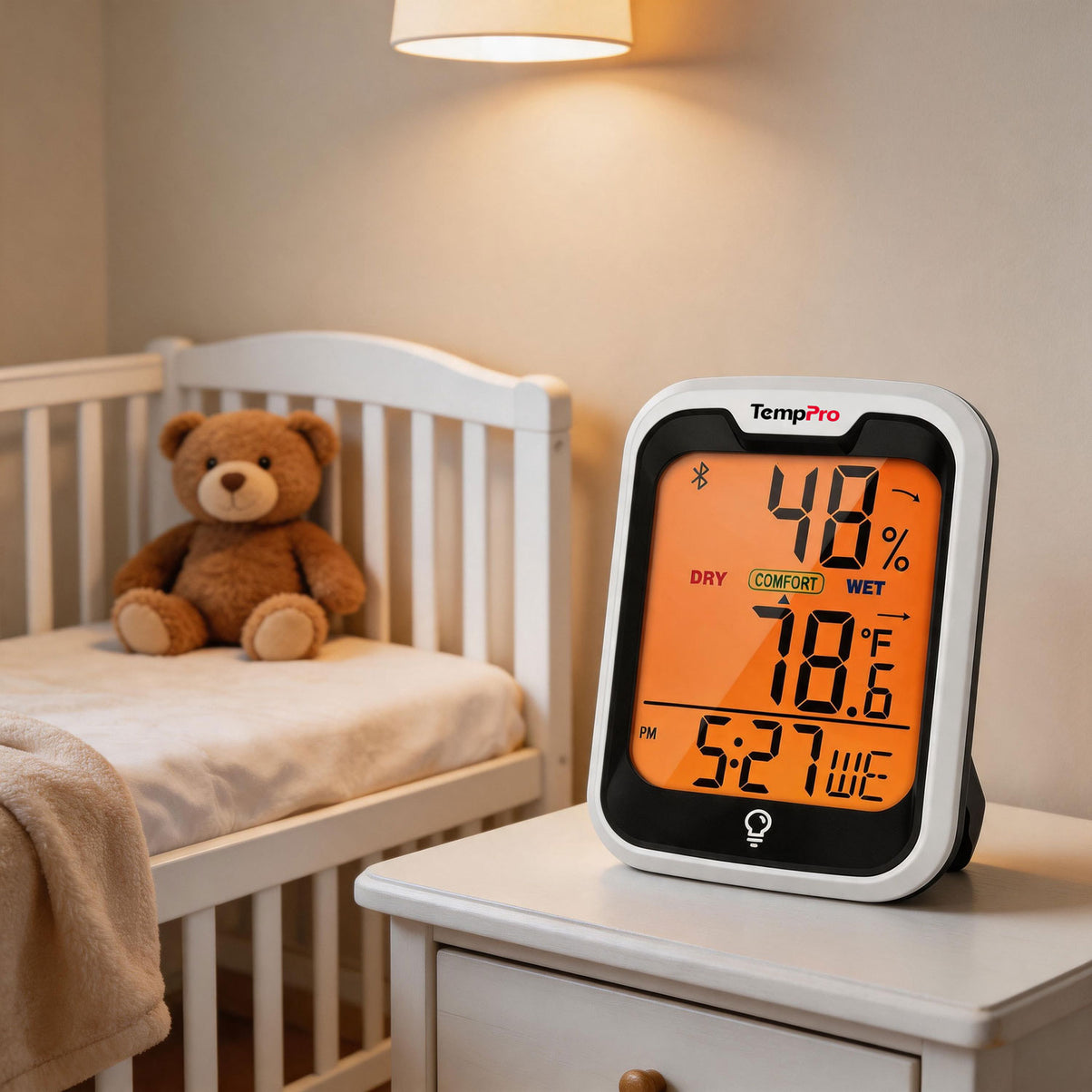 TempPro TempAir ELITE TP358 Bluetooth Indoor Hygrometer & Thermometer — 260ft Range, Smart App