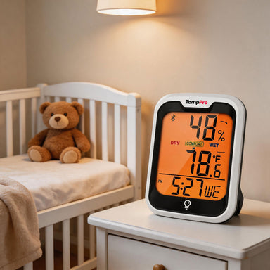 TempPro TempAir ELITE TP358 Bluetooth Indoor Hygrometer & Thermometer — 260ft Range, Smart App