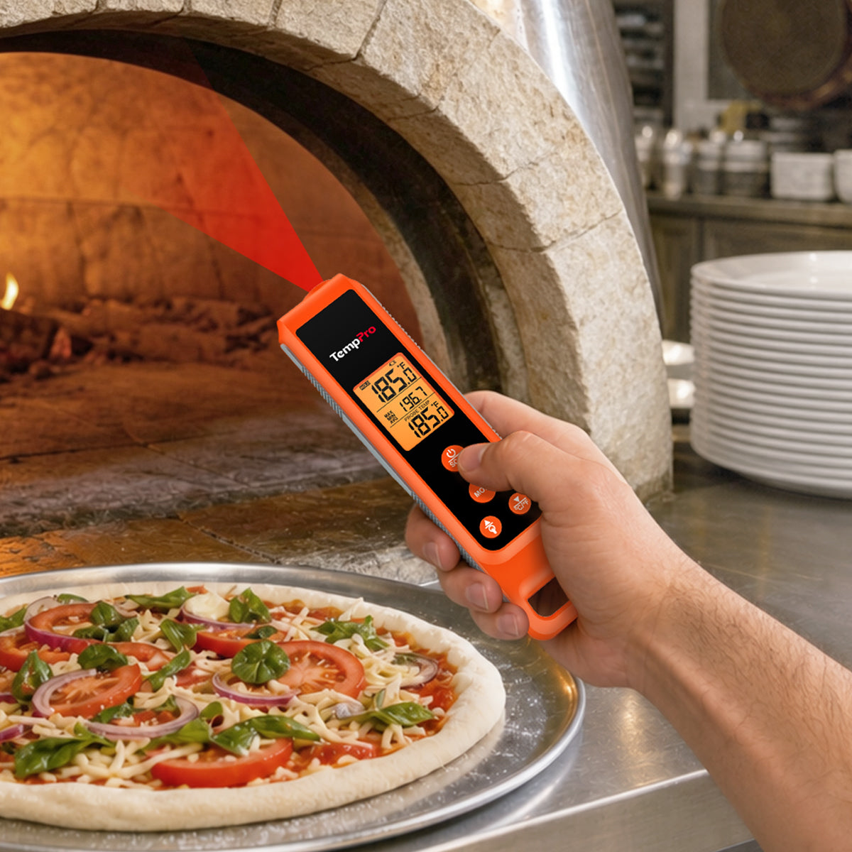 TempPro TempScan PLUS TP420 2-in-1 Infrared & Instant-Read Thermometer — Surface + Internal Temps