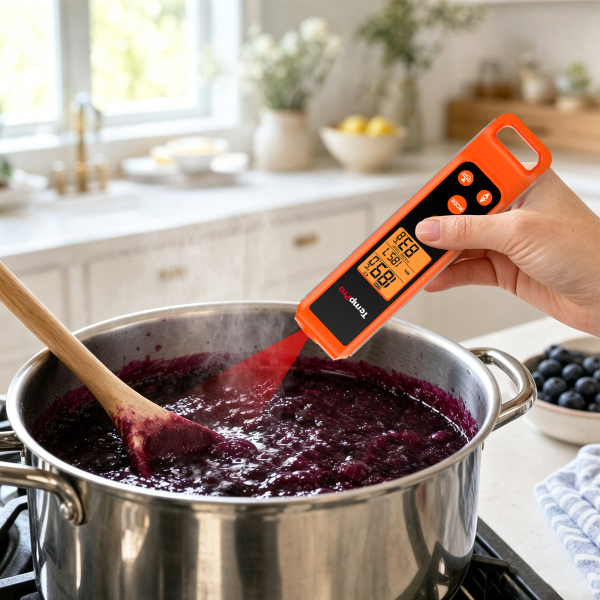 TempPro TempScan PLUS TP420 2-in-1 Infrared & Instant-Read Thermometer — Surface + Internal Temps