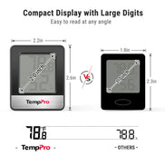 TempPro TempAir CORE TP49 Indoor Thermometer & Hygrometer — ±1°F/±2% RH, Comfort Indicator