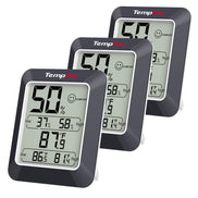 TempPro TP50W Digital Indoor Thermometer & Hygrometer — Comfort Indicator, Black