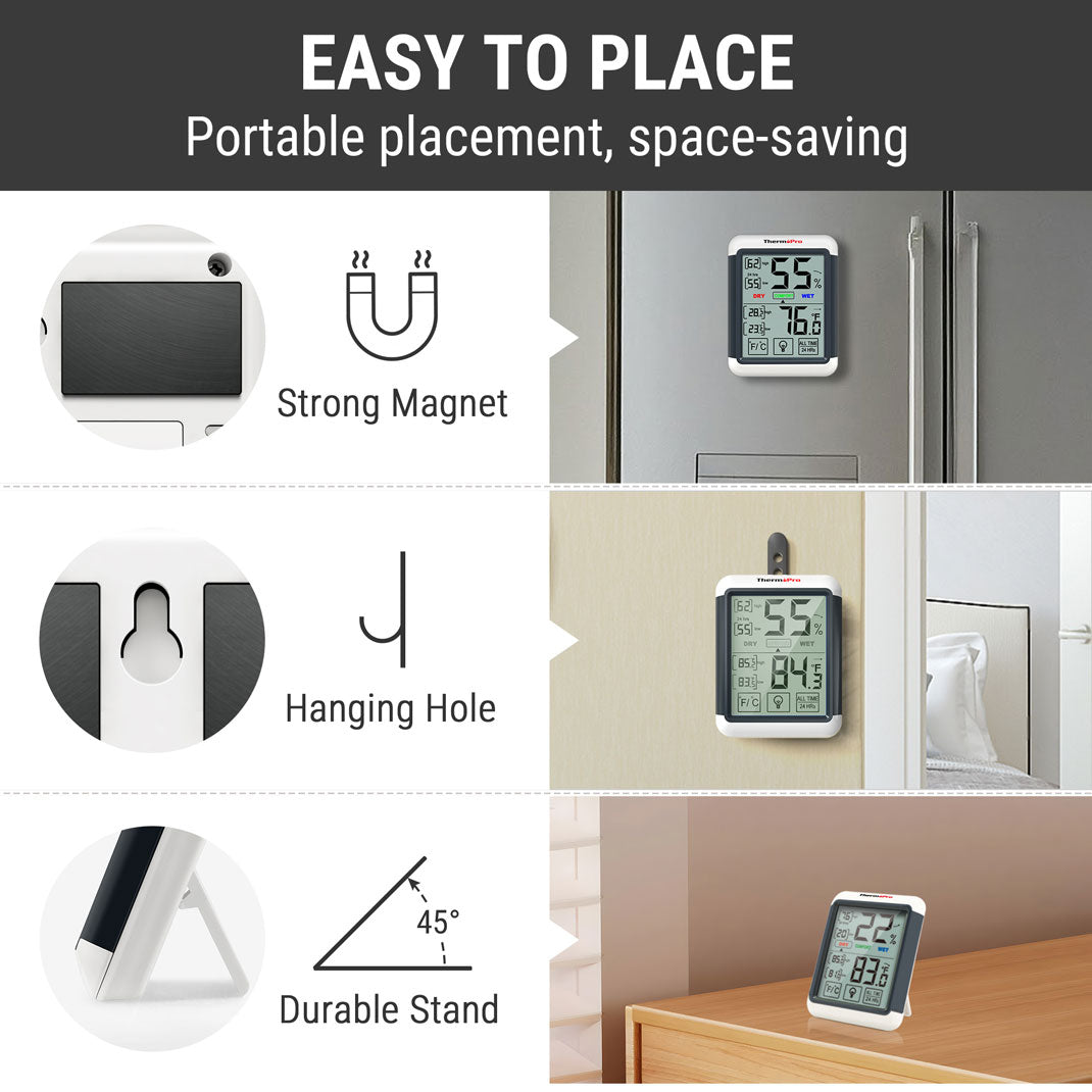 TempPro TP55 Digital Indoor Hygrometer/Thermometer