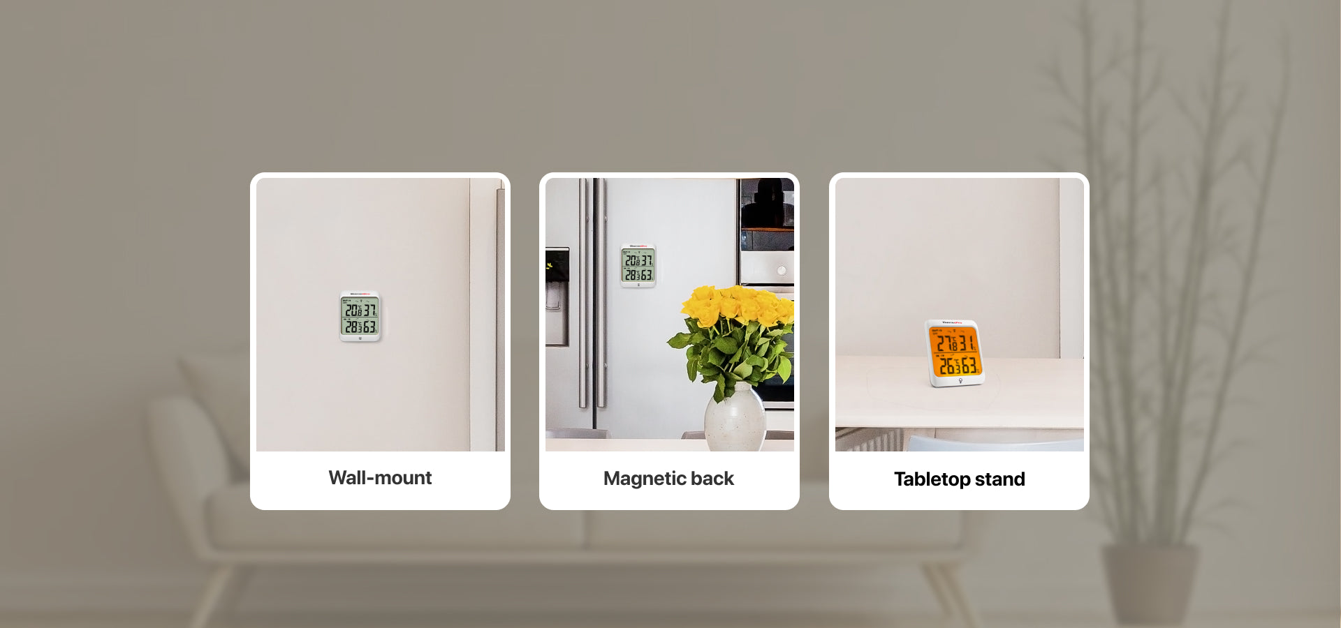 Thermomètre hygromètre sans fil TP63B