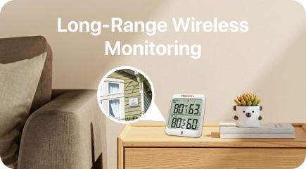 Thermomètre hygromètre sans fil TP63B