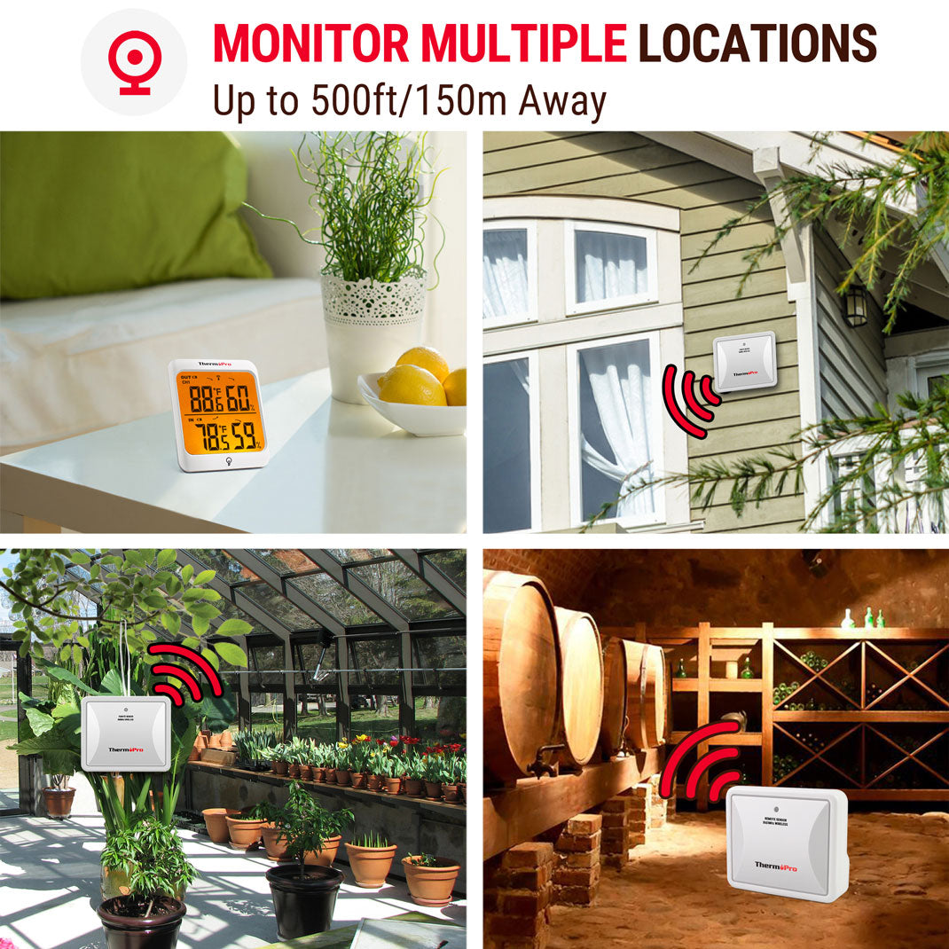 Thermomètre hygromètre sans fil TP63B