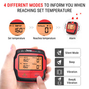 TempPro TempSync PLUS TP828BW Wireless Meat Thermometer — 500FT RF, Dual Probes, 4 Alarm Modes · Store Edition