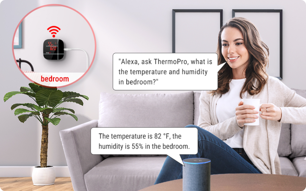 Thermomètre et hygromètre WiFi TP90